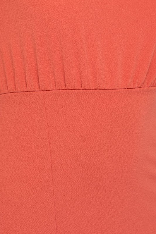 ELAINE SLEEVELESS ONE SHOULDER FRONT SLIT DRESS