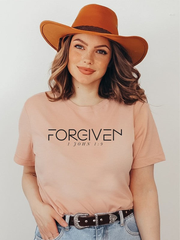 FORGIVEN 1 John 1:9 Crewneck Tee