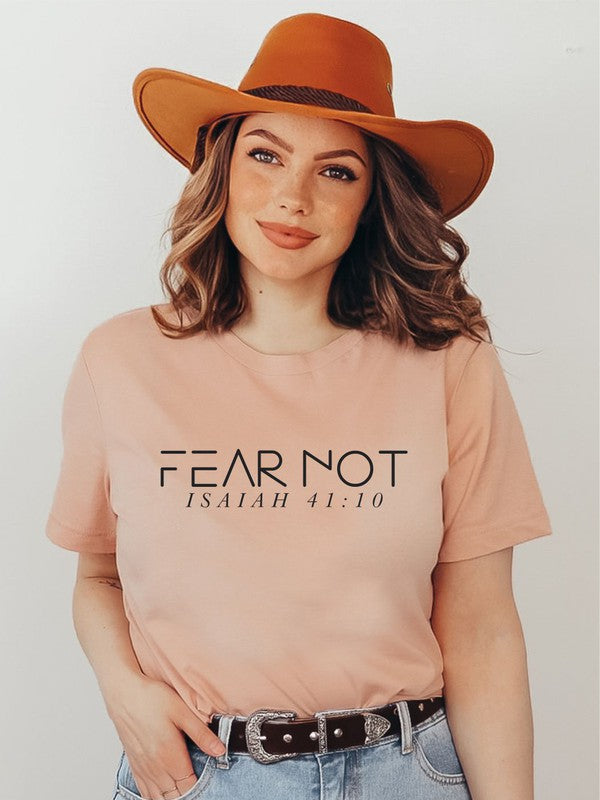 Fear Not Isaiah 41 10 Crewneck Tee