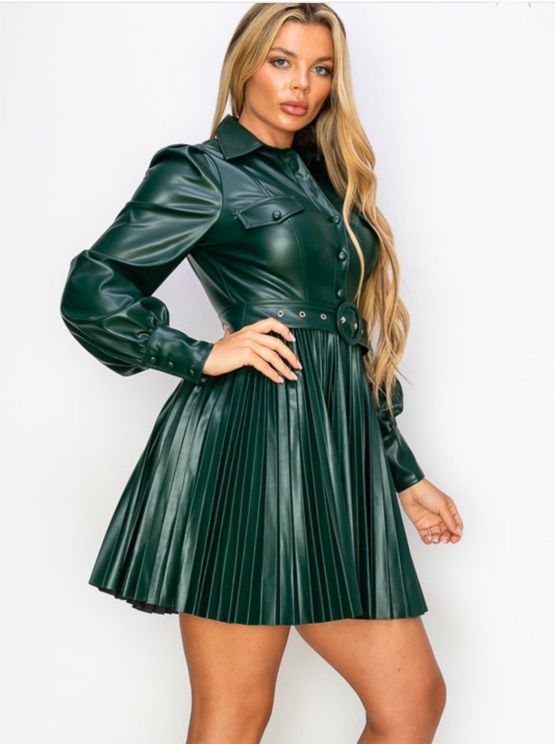Faux Leather Dress, Marciano