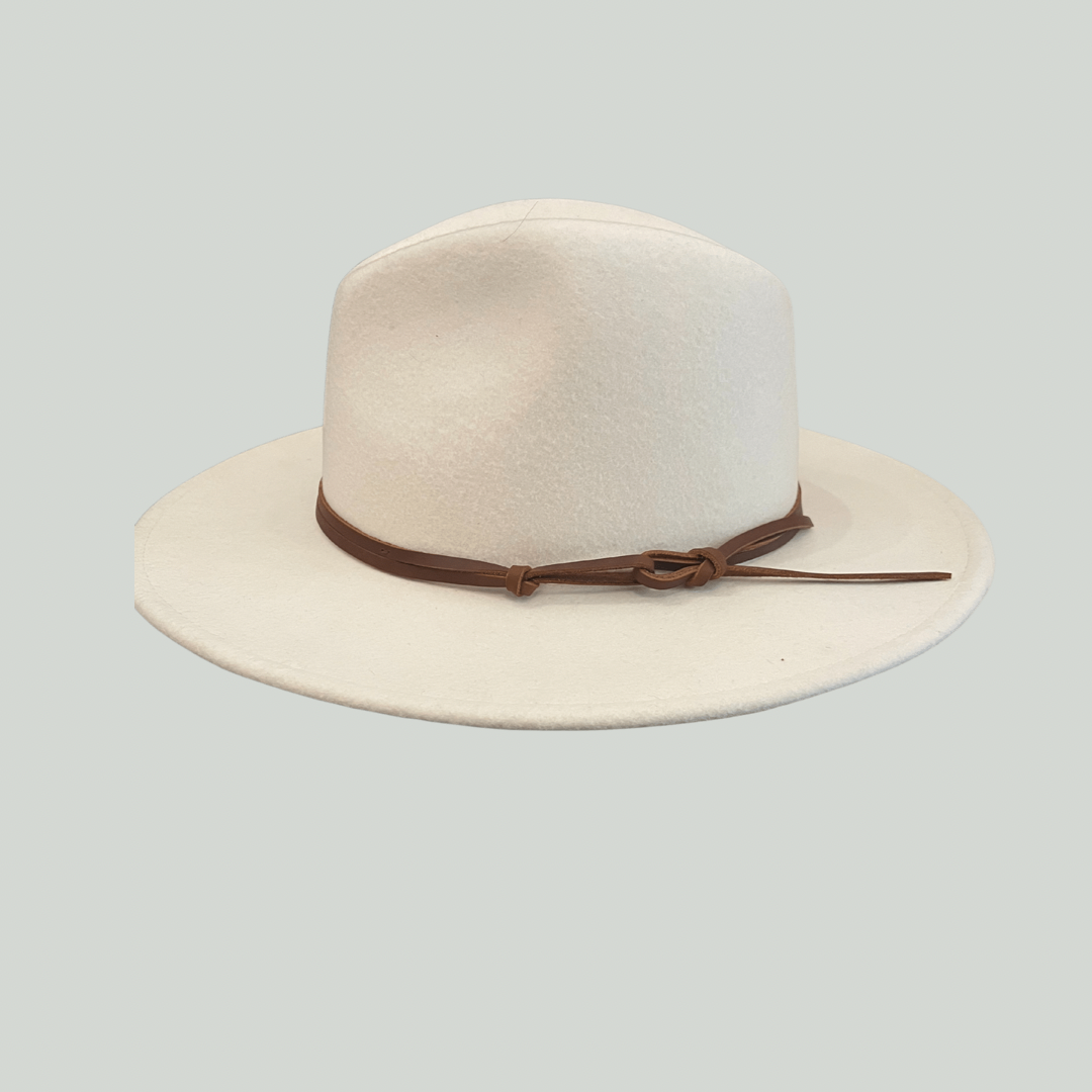 MID-BRIM CREAM FEDORA