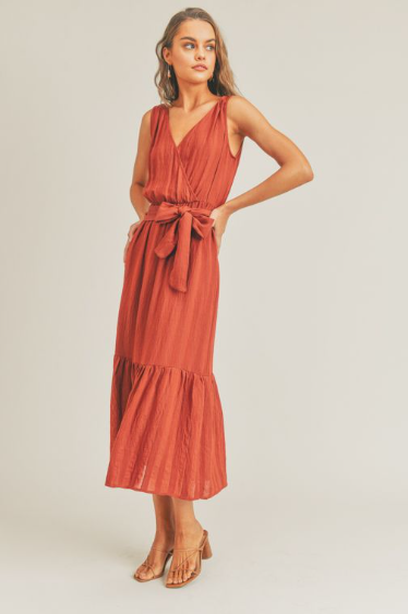 IVA SLEEVELESS MIDI DRESS