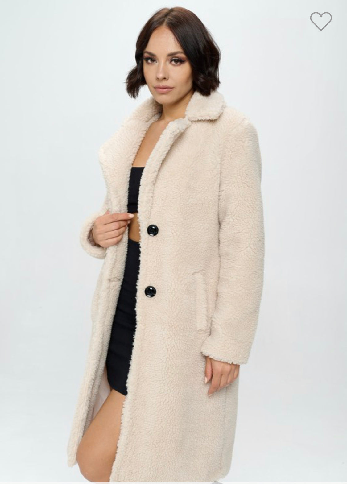 VERÁ SHERPA MID LENGTH COAT