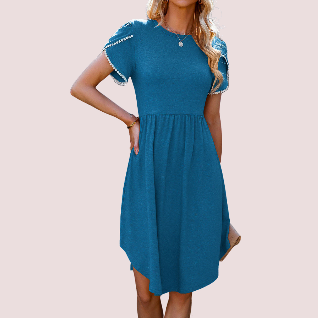 MARIE JERSEY KNIT MIDI DRESS