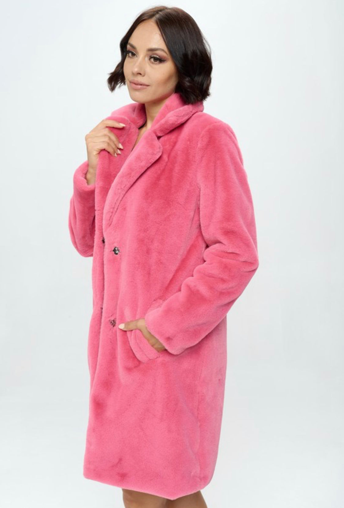NATIA FAUX FUR COAT