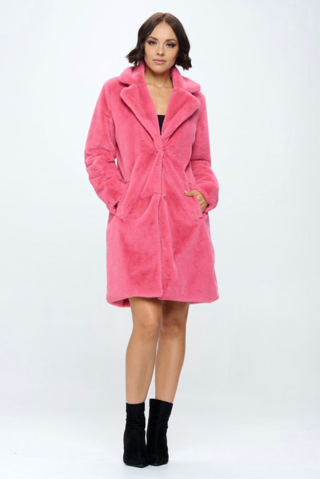 NATIA FAUX FUR COAT