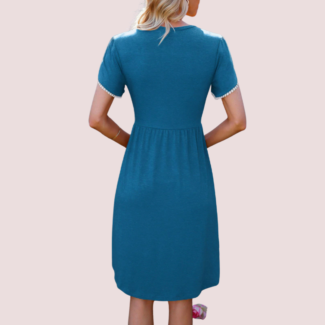 MARIE JERSEY KNIT MIDI DRESS