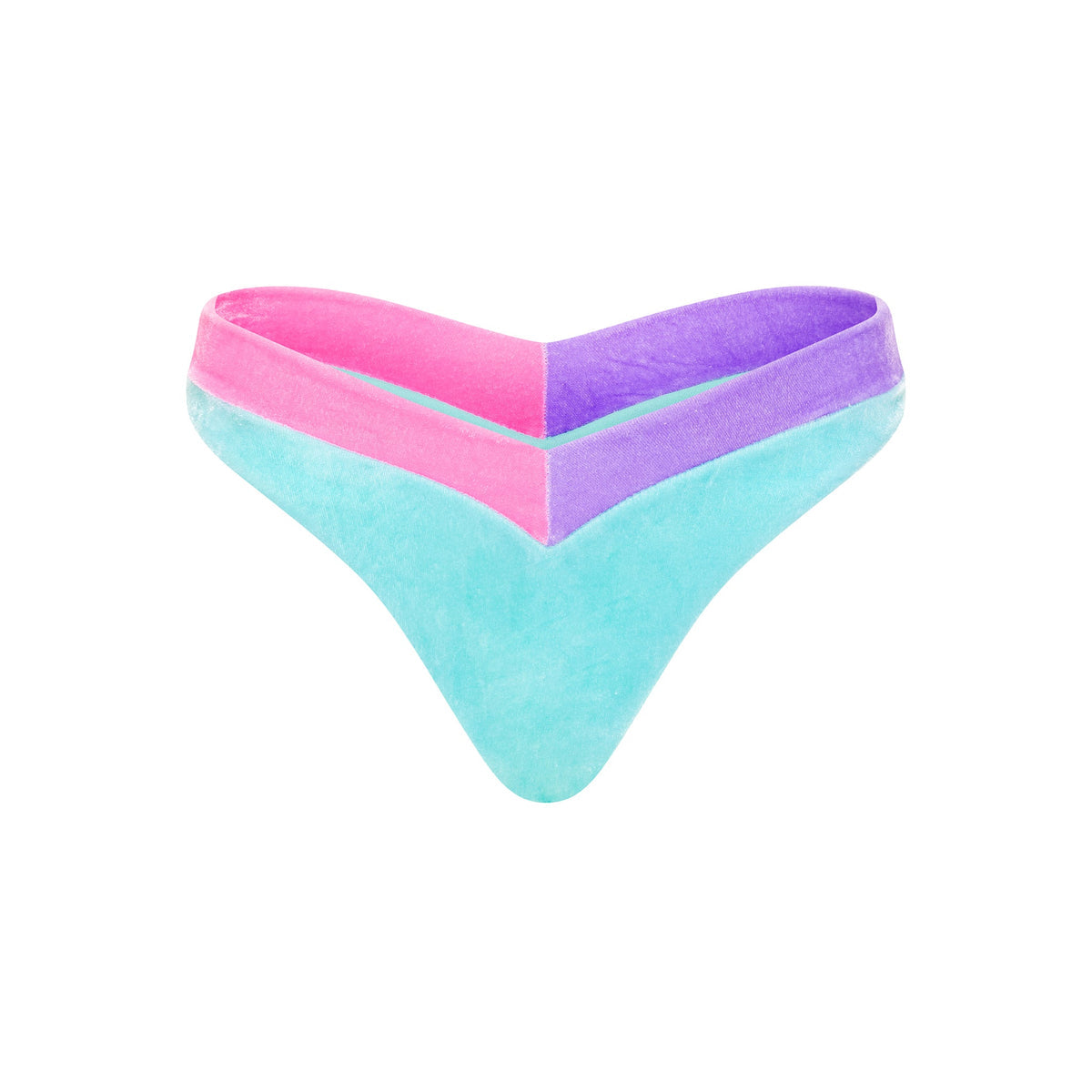 BUBBLEGUM VELVET BIKINI SWIMSUIT