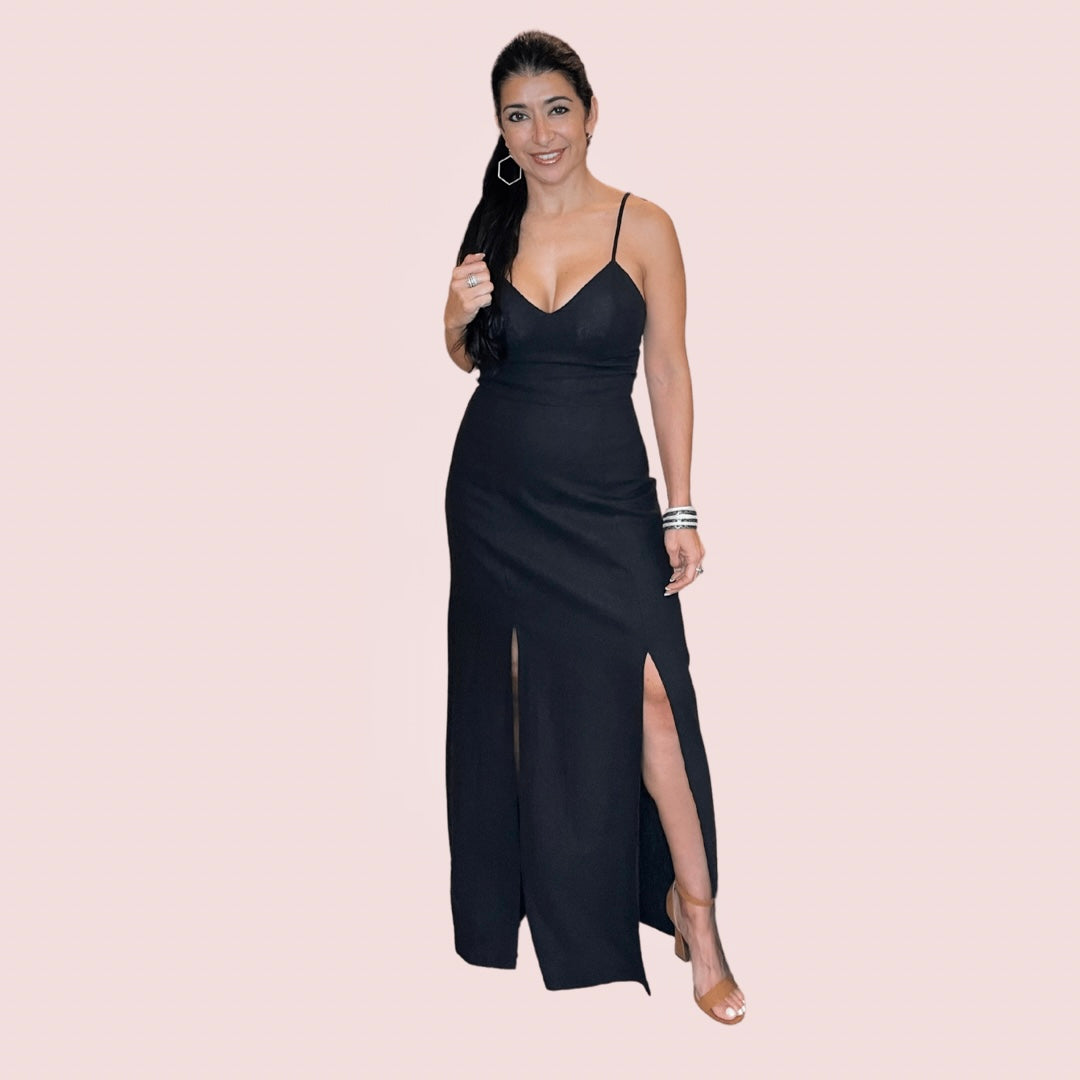 Ava Eyelet Cutout Maxi Dress