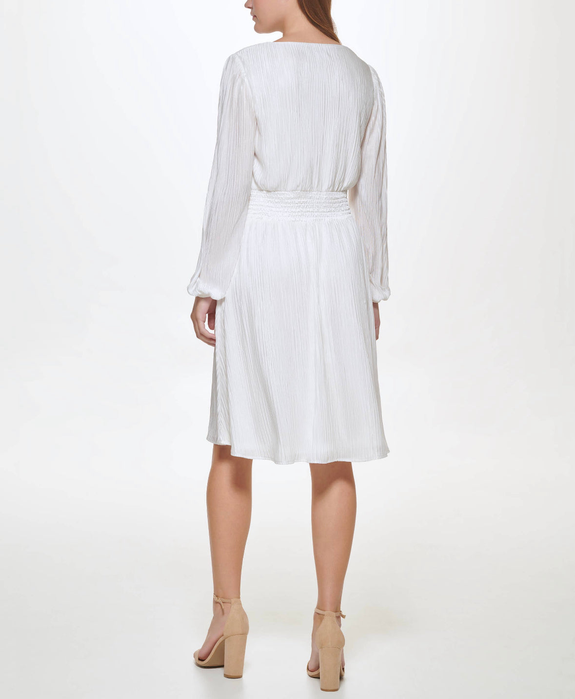 GISELLE PLEATED SMOCK WAIST DRESS