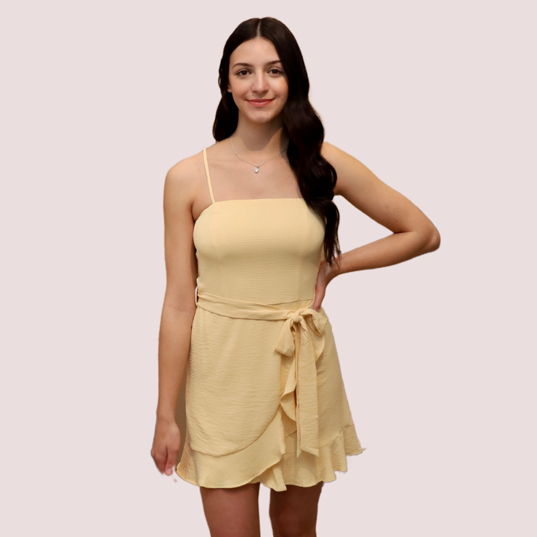 HONEYBETH RUFFLED SUN DRESS