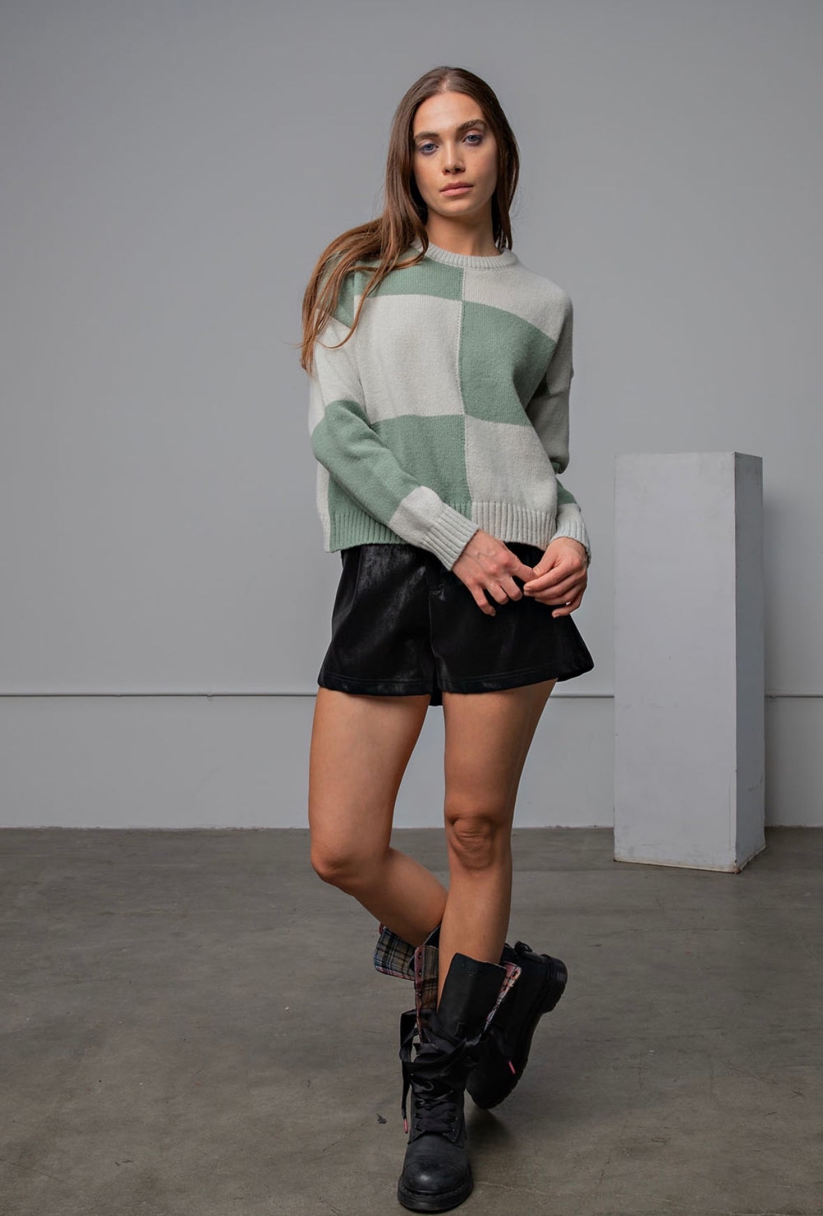 ELLA COLOR BLOCK SWEATER