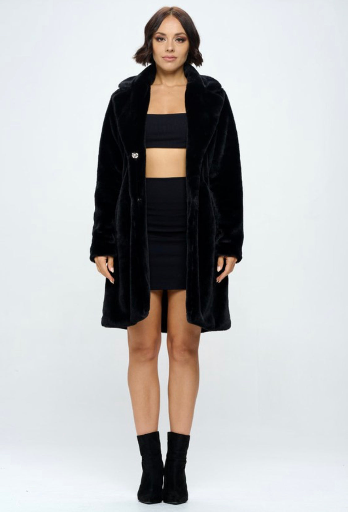 NATIA FAUX FUR COAT