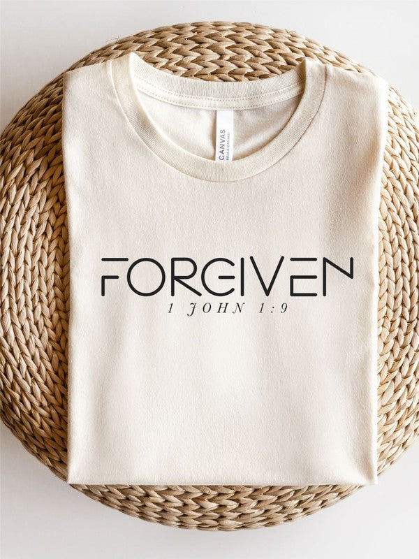 FORGIVEN 1 John 1:9  Crewneck Tee