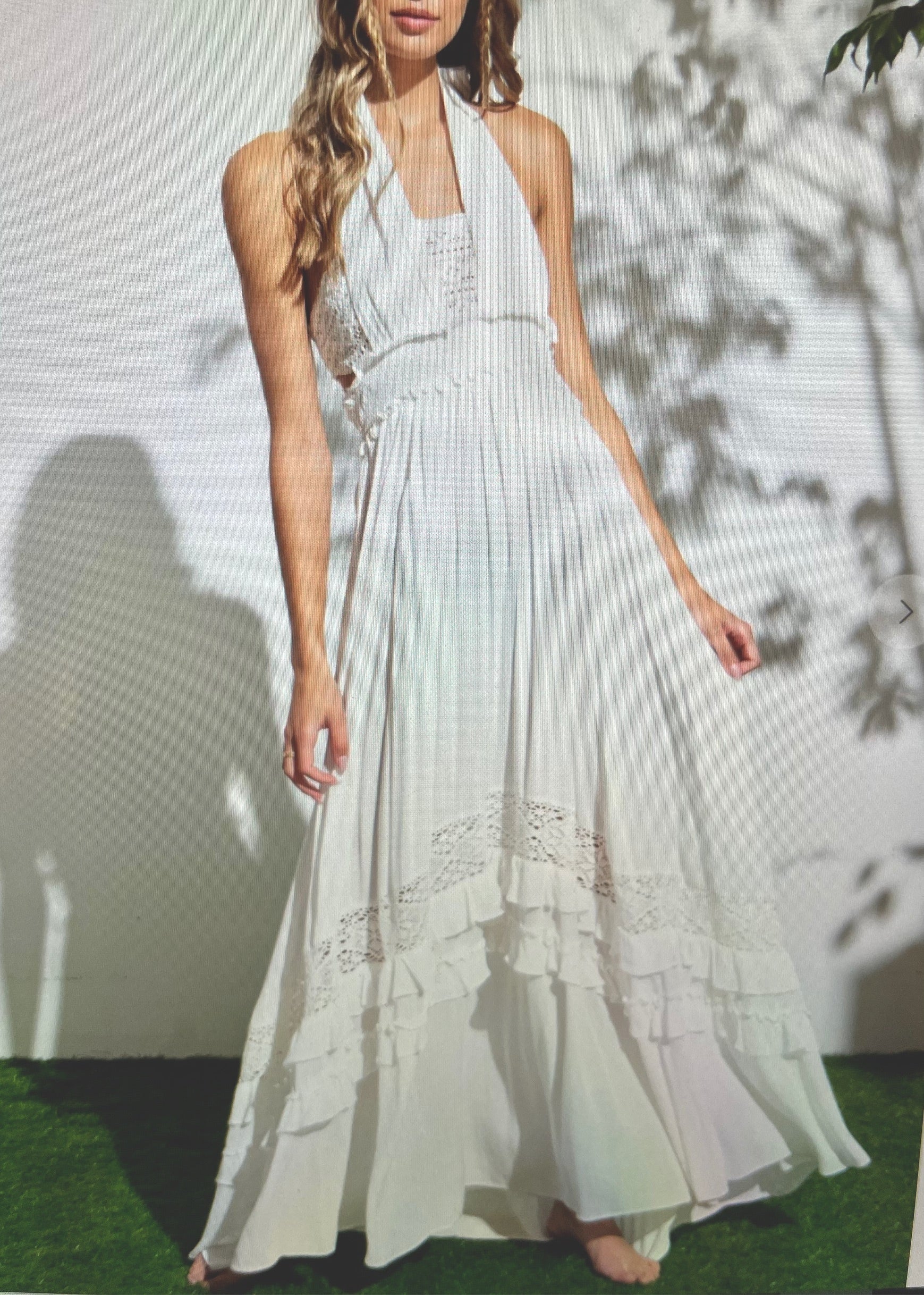 gia halter maxi dress Gia Rose Halter Neck Maxi Dress