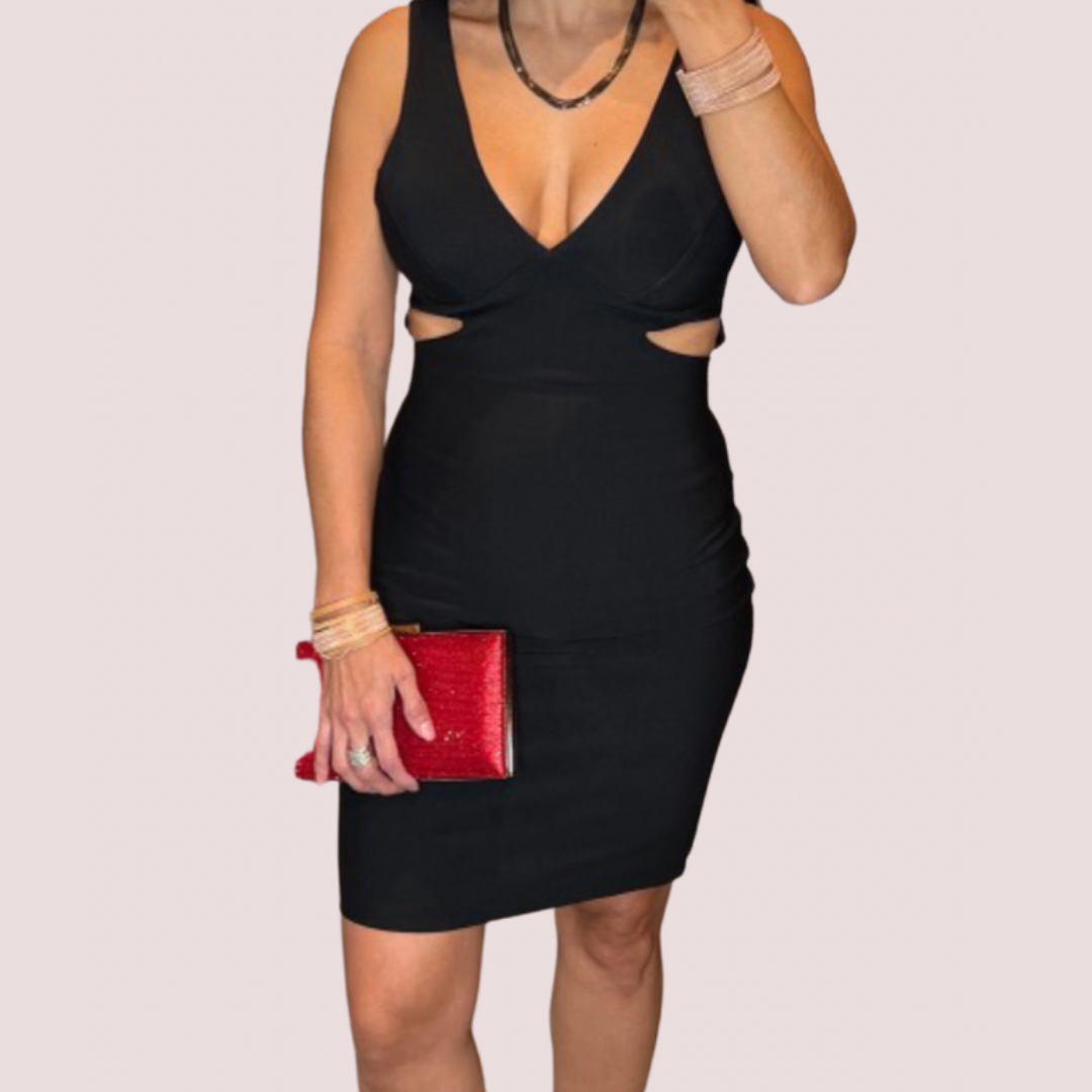 ERIKA SIDE CUTOUT BODYCON MINI DRESS MilaGrace Boutique ERIKA SIDE CUTOUT BODYCON MINI DRESS MilaGrace Boutique