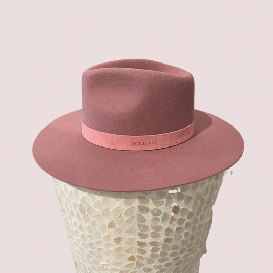 ROSE WIDE BRIM FEDORA