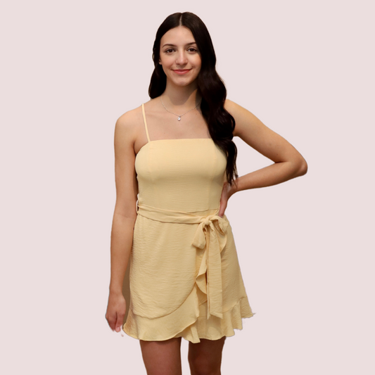 HONEYBETH RUFFLED SUN DRESS